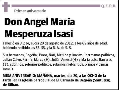 MESPERUZA ISASI,ANGEL MARI