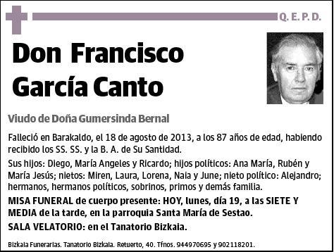 GARCIA CANTO,FRANCISCO