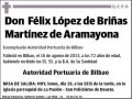 LOPEZ DE BRIÑAS MARTINEZ DE ARAMAYONA,FELIX