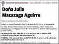 MACAZAGA AGUIRRE,JULIA