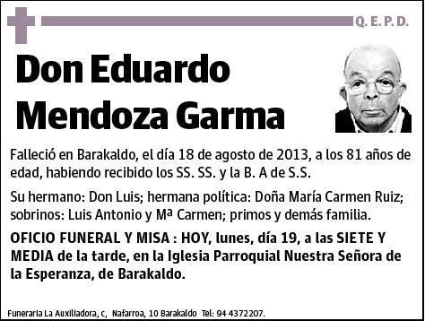 MENDOZA GARMA,EDUARDO