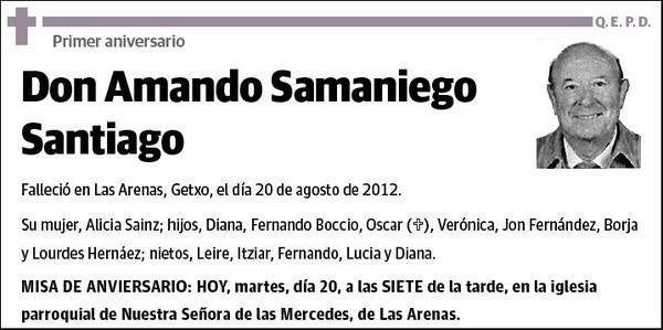 SAMANIEGO SANTIAGO,AMANDO