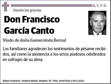 GARCIA CANTO,FRANCISCO