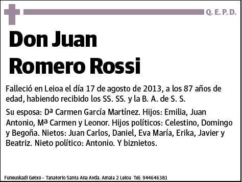 ROMERO ROSSI,JUAN