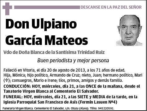 GARCIA MATEOS,ULPIANO