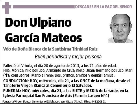 GARCIA MATEOS,ULPIANO