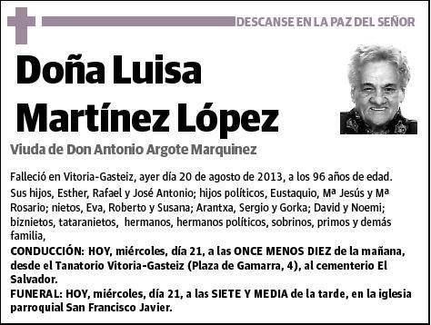 MARTINEZ LOPEZ,LUISA