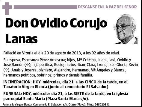 CORUJO LANAS,OVIDIO