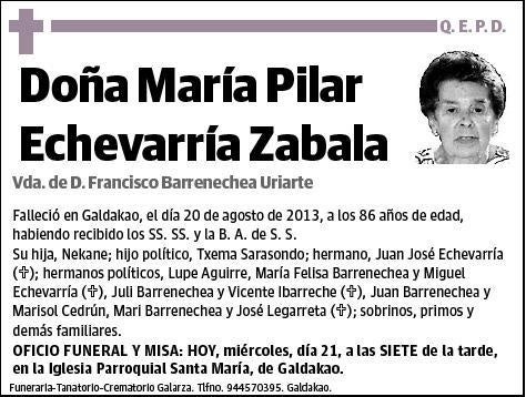 ECHEVARRIA ZABALA,MARIA PILAR