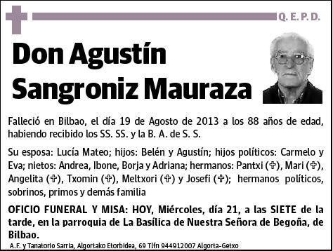 SANGRONIZ MAURAZA,AGUSTIN