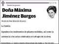 JIMENEZ BURGOS,MAXIMA