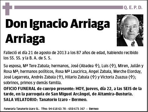 ARRIAGA ARRIAGA,IGNACIO