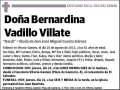 VADILLO VILLATE,BERNARDINA