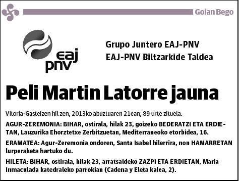 MARTIN LATORRE,PELI