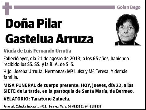 GASTELUA ARRUZA,PILAR