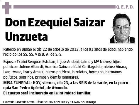 SAIZAR UNZUETA,EZEQUIEL