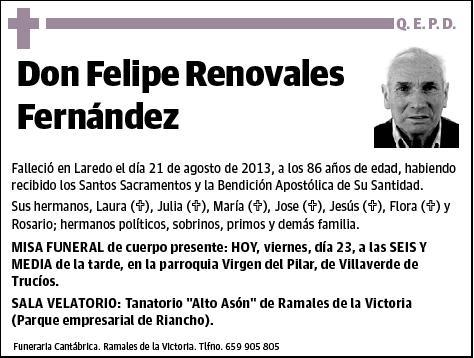 RENOVALES FERNANDEZ,FELIPE