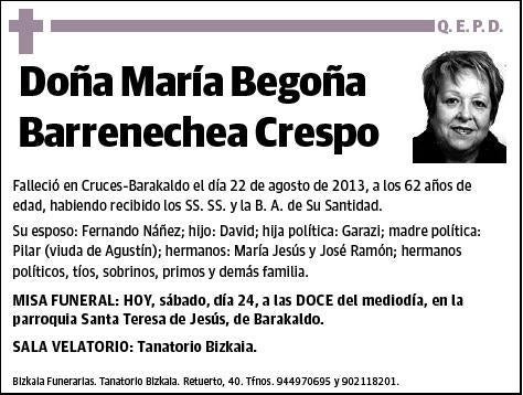 BARRENECHEA CRESPO,MARIA BEGOÑA