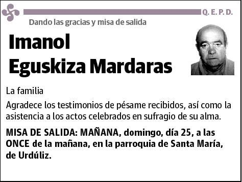 EGUSKIZA MARDARAS,IMANOL