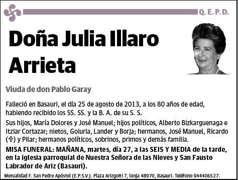 ILLARO ARRIETA,JULIA