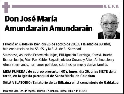 AMUNDARAIN AMUNDARAIN,JOSE MARIA