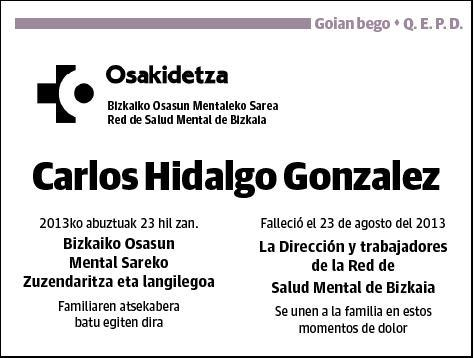 HIDALGO GONZALEZ,CARLOS