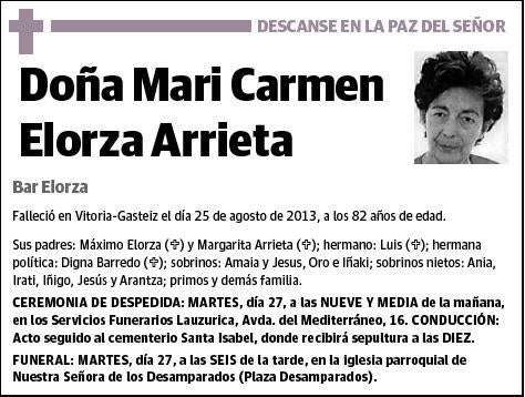 ELORZA ARRIETA,MARI CARMEN