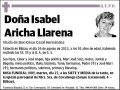 ARICHA LLARENA,ISABEL