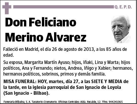 MERINO ALVAREZ,FELICIANO