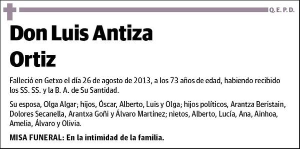 ANTIZA ORTIZ,LUIS