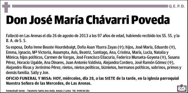 CHAVARRI POVEDA,JOSE MARIA