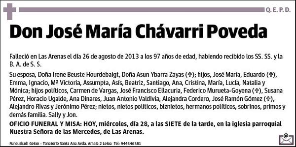 CHAVARRI POVEDA,JOSE MARIA