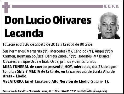 OLIVARES LECANDA,LUCIO