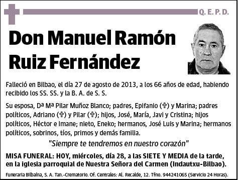 RUIZ FERNANDEZ,MANUEL RAMON