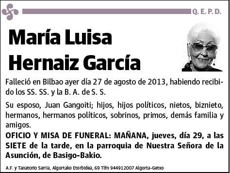 HERNAIZ GARCIA,MARIA LUISA