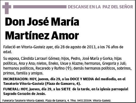 MARTINEZ AMOR,JOSE MARIA