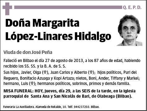 LOPEZ-LINARES HIDALGO,MARGARITA