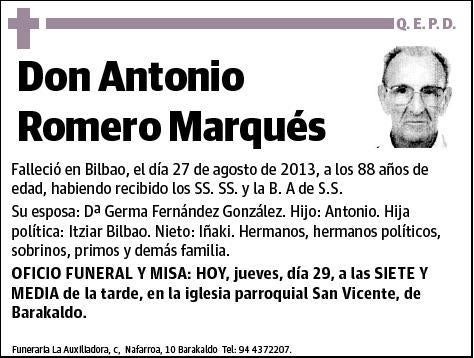 ROMERO MARQUEZ,ANTONIO