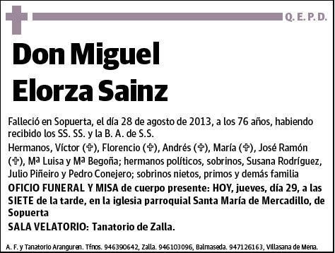 ELORZA SANZ,MIGUEL