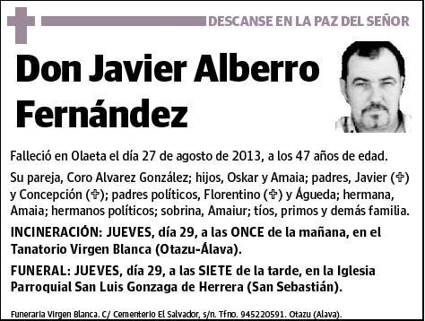 ALBERRO FERNANDEZ,JAVIER