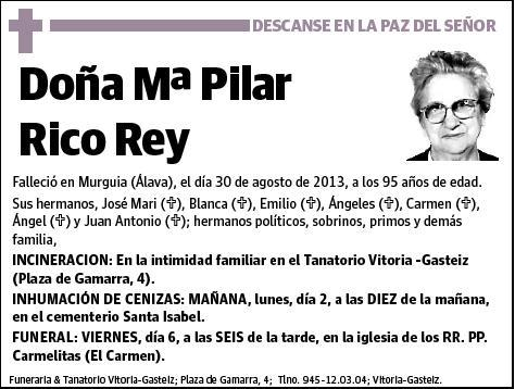 RICO REY,Mª PILAR