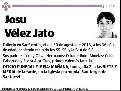 VELEZ JATO,JOSU