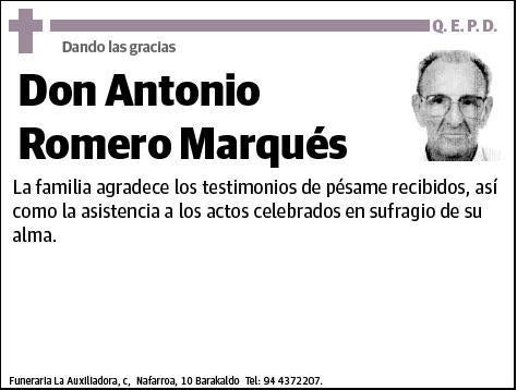 ROMERO MARQUES,ANTONIO