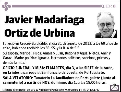 MADARIAGA ORTIZ DE URBINA,JAVIER