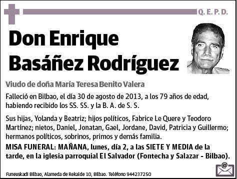 BASAÑEZ RODRIGUEZ,ENRIQUE