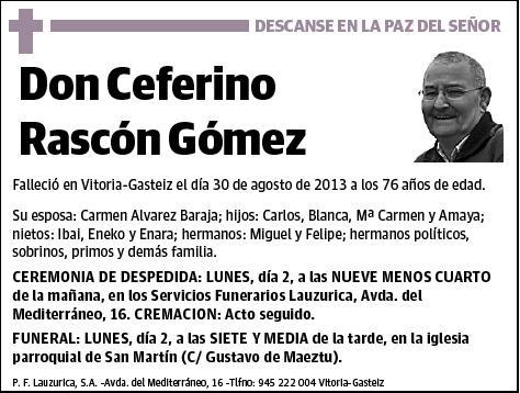 RASCON GOMEZ,CEFERINO