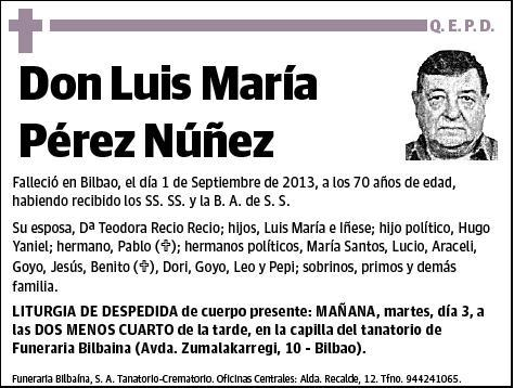 PEREZ NUÑEZ,LUIS MARIA