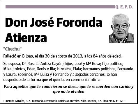 FORONDA ATIENZA,JOSE