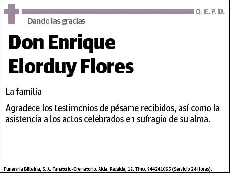 ELORDUY FLORES,ENRIQUE