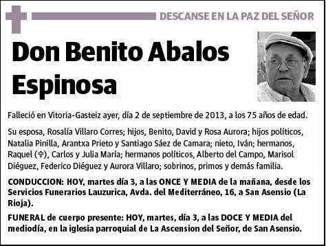 ABALOS ESPINOSA,BENITO